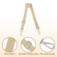 thumbnail image 3 of Shoulder Strap 2.5cm Wide Crossbody Strap, Light Gold, Silver Buckle, 3 of 6