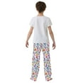 thumbnail image 5 of FORMRS Kids Pajama Pants with Pockets Size 11-12Y Boys Lounge Sleep Bottoms, Purple Wildflower Pattern, 5 of 8