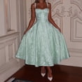 thumbnail image 3 of Elegant evening dress with spaghetti straps for women, 3 of 4