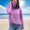 Pink, variant on Sentmoon Sun Shirt Women Cooling Athletic Shirts Women Solid Color Breathable Regular Fit Long Sleeve Tops for Women for Gardening and Safari Khaki XXL