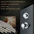 thumbnail image 4 of Zovajonia LED Shower Panel Tower System,  Shower Tower with Multi-Functions , Waterfall Showerhead,  Shower Jets, Stainless Steel Rain Shower System Oil Rubbed Bronze, 4 of 13