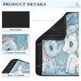 thumbnail image 4 of 2 Car Seat Belt Covers S Size 6.5*6.5 Inches Car Seat Belt Shoulder Pad Backpack Shoulder Pad Stroller Belt Cover Pink Haired Elephant and Blue Haired Pony, 4 of 8