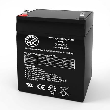 AJC Battery Compatible with Tripp Lite SMX3000XLRT2UA 12V 5Ah UPS Battery
