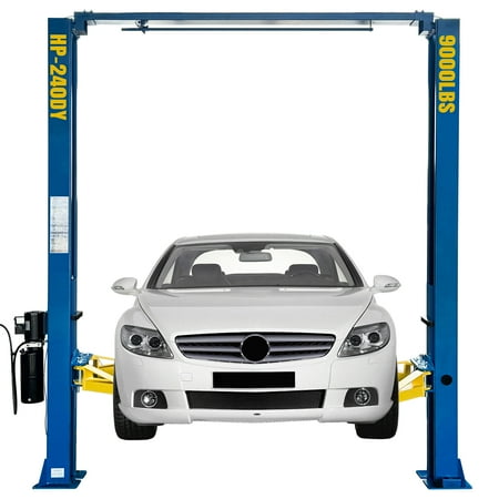 HPDAVV 110V Two Post Car Lift 9 000 LBS Overhead Heavy Duty 2 Posts Auto Hoist Truck Lift for Garage w/ 36 Months Parts Replacement