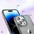 thumbnail image 4 of Clear Case for iPhone 11 Pro Max, Gradient Translucent Sparkle Shining Slim Lightweight Cover, Rugged PC+TPU Hybrid Non-Yellowing Shockproof Lens Protection Case for iPhone 11 Pro Max,Gray, 4 of 6