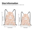 thumbnail image 2 of Kdxio Geese and Flower Pattern Drawstring Bag for Gym Sports School Travel Lightweight Sackpack with Adjustable Cords Waterproof Fabric-Small, 2 of 6