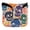 Colorful Skull, variant on Haosy Blue Skull Bird Flower Golf Mallet Putter Cover Strong Magnetic Leather Golf Club Headcover Closure