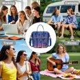 thumbnail image 3 of Summer Beach Palm Trees Insulated Lunch Bag – Waterproof Reusable Lunch Tote with Tropical Pattern, Large Capacity Cooler Bag for Work, Outdoor, Beach Use, 3 of 6