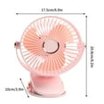 thumbnail image 2 of B Usb Clip Fan 6In Mini Portable Rechargeable For Office Desktop Student Dormitory Low Noise Strong Airflow 2 Wind Levels Adjustable Quiet Operation, 2 of 3