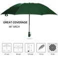 thumbnail image 5 of Umbrella Windproof Travel Umbrella Compact Folding Reverse Umbrella，green, 5 of 5