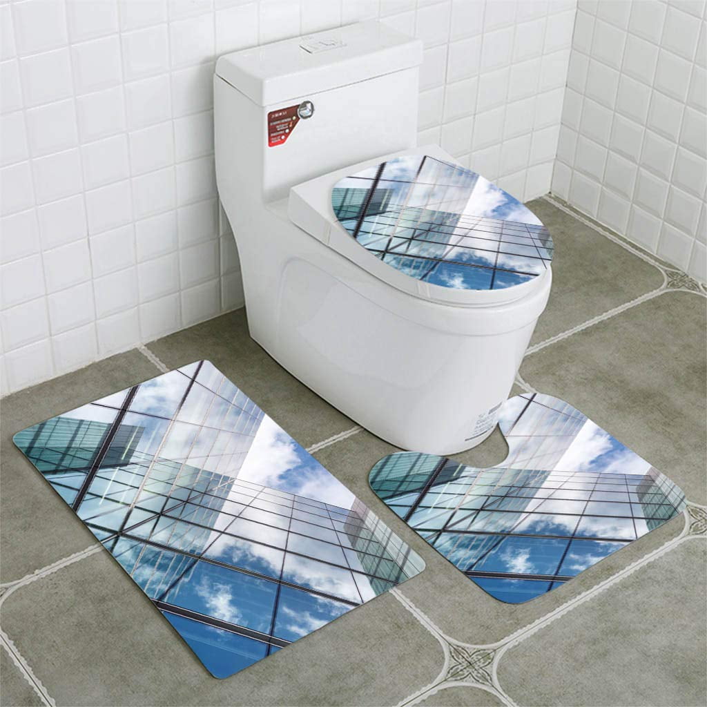 GOHAO Looking up a Reflections on Glass Covered Corporate Building 3