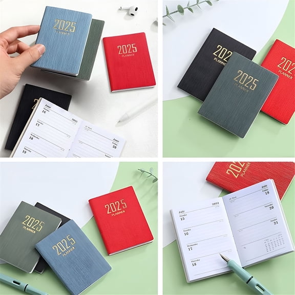 CCOCC Teacher Planner 2025-2026,School Supplies A7 Mini Notebook Organizers Plan Daily Plan Notebook Travel Diary 2025 School Supplies Notebook Journal Academic Planner 2025-2026 Black