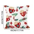 thumbnail image 3 of Funda De Almohada Suave Navideña Funda De Cojín Con Estampado De Dulces Navideños Decoración Para Sofá Del Hogar Funda De Almohada Lumbar, 3 of 4