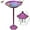Gradient Purple, variant on Bird Bath for Outside with Pedestal, Vintage Freestanding Garden  Birdbaths & Birdfeeder, Birdbaths Bowl Bird Baths for Outdoors Yard Garden Lawn Decor, Upgrade Dual-use Base
