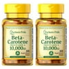 Beta Carotene 10000 IU Softgels Provitamin A 2 Pack Total of 200 Count
