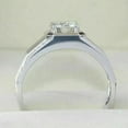 thumbnail image 3 of 2.00 Ct Round Cut Men's Moissanite Wedding Engagement Ring 14k White Gold Plated, 3 of 3