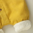 thumbnail image 5 of Gubotare Baby Jumpsuit Boy Newborn Baby Boy Fall Winter Outfit Bear Long Sleeve Sweater Romper Jumpsuit One Piece Clothes 0 3 6 9 12 18 24 Months (Yellow,12-18 Months), 5 of 6