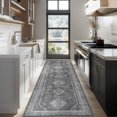 thumbnail image 1 of GENIMO 3x8 Non Slip Hallway Runner Rug, Machine Washable, Thin & Low Pile Lightweight for Kitchen, Laundry, Entryway, Bedroom & L, 1 of 8