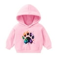 thumbnail image 1 of Économies d'Hiver! SROBPTY Chandails à Manches Longues pour Tout-Petits, T-Shirt pour Enfants à Manches Longues à Motif Imprimé, Col Rond, Court, Garçons et Filles, Chandail à Capuchon Rose, 5 Ans, 1 of 2