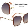 thumbnail image 4 of Gafas de sol polarizadas con montura grande, gafas de sol con personalidad europea y americana, fabricadas en TAC y metal., 4 of 5