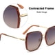 thumbnail image 4 of Gafas de sol polarizadas de montura grande Gafas de sol de personalidad europea y americana, fabricadas en TAC y metal, 4 of 5