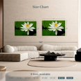 thumbnail image 4 of Elephant Stock White Lotus Flower Wall Art - Horizontal Canvas Wall Art - Living Room Wall Decor - Floral And Botanical Canvas - Green And Black Decor - 51" x 34", 4 of 8