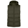 thumbnail image 3 of Heavyweight Hooded Puffer Vest for Men – Water-Resistant, Full Zipper, 3 of 8