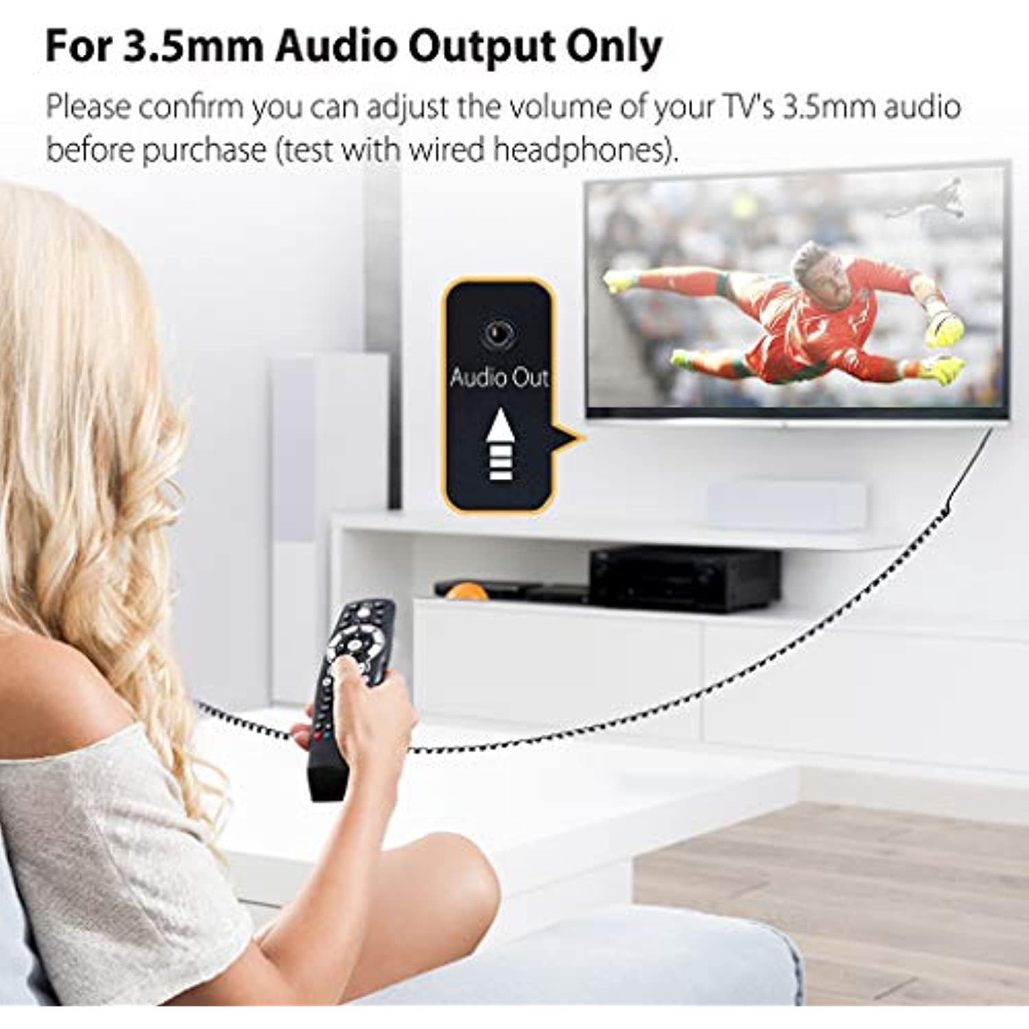 Avantree Long Cord Headphones for TV PC 12ft 3.5mm Extension Cable Earbuds Earphones 3.5mm Audio Output Metal Stereo In ear Wired Bass Headset with Spring Coil Wire HF027 Walmart