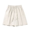 thumbnail image 5 of KPOPLK Mens Casual Shorts Cotton Drawstring Shorts Summer Beach Stretch Twill Chino Golf Shorts S-5XL Size XL,White, 5 of 6