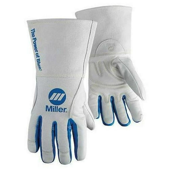Miller Electric MIG Welding Gloves, Cowhide Palm, M, PR