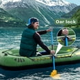 thumbnail image 4 of Gallickan Inflatable Kayak Boat, 2 Person PVC Fishing Raft, Portable Double Kayak with Paddle Pump Rope, Independent Chamber Design Stable Water Sports Boat, 1 Set, 4 of 8