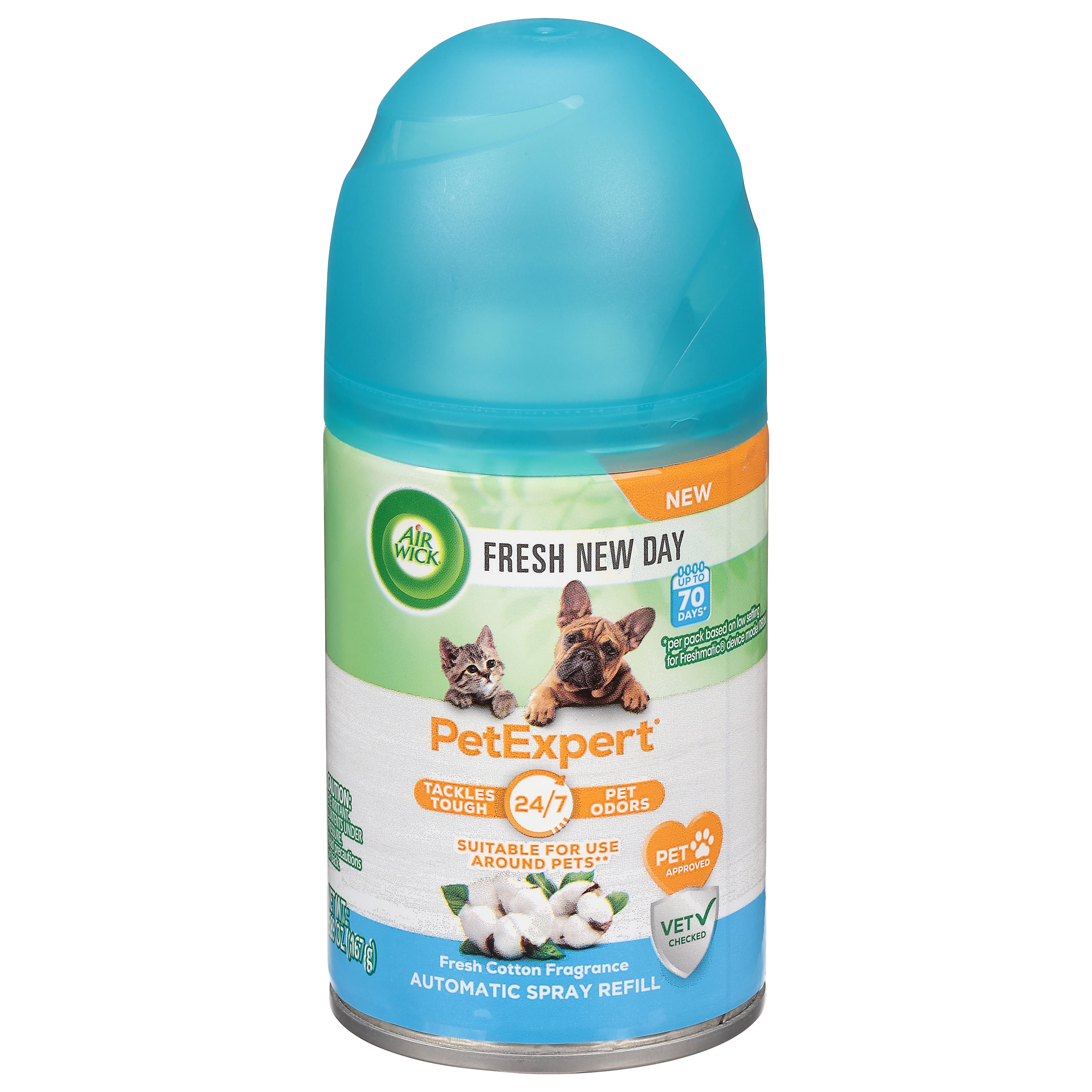 Airwick Fresh New Day 5.96oz PetExpert Indoor Pet Deodorizer Refill Spray Metallic Can