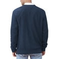 thumbnail image 6 of Iceglad Men's Crewneck Sweater Soft Cotton Rib Knit Casual Long Sleeve Classic Pullover Sweater, 6 of 7