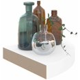 thumbnail image 3 of Floating corner shelf Glossy white 25x25x3.8 cm MDF, 3 of 5