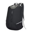 thumbnail image 4 of Mochila para ordenador portátil de negocios con correa ajustable para el hombro, mochila de viaje, mochila para oficina, al aire libre, senderismo Negro, 4 of 8