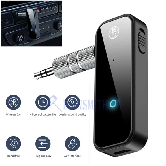 Usb Wireless Bluetooth 5.0 Transmitter Receiver For Car Music Audio Aux Adapte