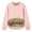 Pink, variant on Fesfesfes Fashion Women Flannel Shirt Casual Warm Round Neck Long Sleeve Loose T-shirt Fall Blouse Pullover Tops Under $10