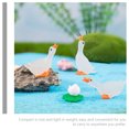 thumbnail image 4 of 6 mini cisnes de resina, figuras luminosas de ganso en miniatura para macetas, adornos de bonsái, 4 of 5
