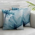 thumbnail image 3 of COMIO Minimalist Pillow Covers, Modern Art Style Throw Pillows Blue Floral Print Decorations Pillowcase Outdoor Decor Farmhouse Cushion Case for Home Bedroom Living Room, 3 of 5