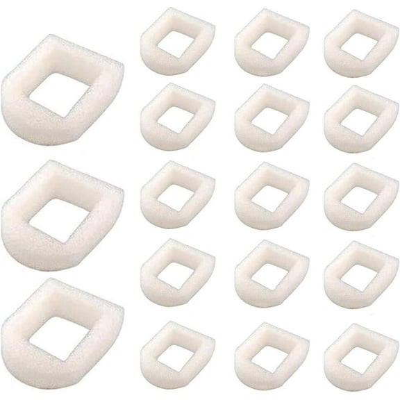 Pet Replacement Foam Filter for Dog and Cat Water Fountains Compatible with Drinkwell Stainless Steel 360, Lotus, Avalon, and Pagoda (Pack of 18)