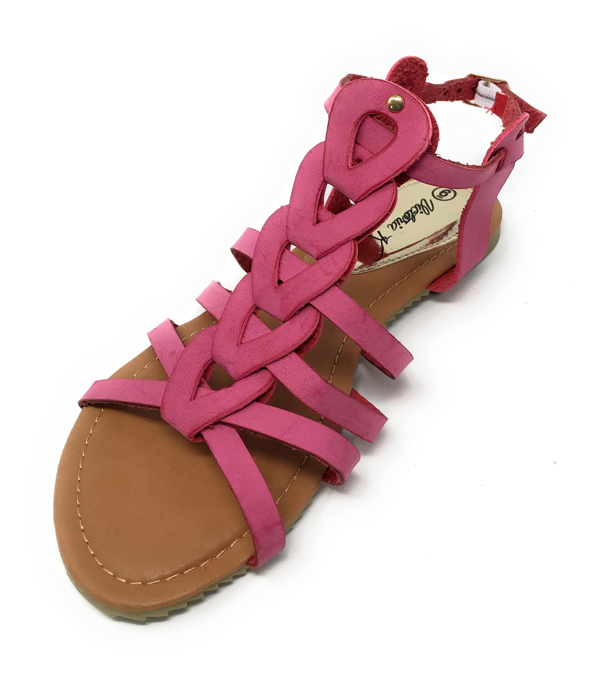 Victoria K Women's Gladiator Multi Loops Braid Sandals