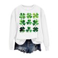 thumbnail image 2 of Up to 65 off!Lolmot Women St Patrick's Day Sweatshirts Shamrock Sweater Pullover Clover Print Casual Irish Long Sleeve Tops, 2 of 5