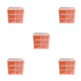 thumbnail image 1 of relayinert Plastic Functional And Stylish Jiugongge Storage Drawer - Easy Access With Multiple Colors pink Six Palaces Grid 5Set, 1 of 6