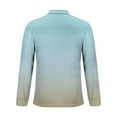 thumbnail image 4 of ZCFZJW Mens Casual Tie Dye Quarter Zip Polo Sweater Business Office Work Slim Big and Tall Regular Fit Casual Long Sleeve Stretch Lightweight Shirt Tops Light Blue XXXL, 4 of 5