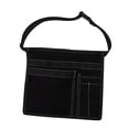 thumbnail image 2 of Bolsa para herramientas de jardinería, cinturón de trabajo con múltiples bolsillos, organizador de riñonera ajustable negro, 2 of 8