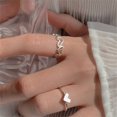 thumbnail image 1 of Silver Color Crystal Rings Set for Women, Cubic Zirconia Moon Arrow Flower Heart Finger Wedding Rings, Female Fashion Jewelry 18151, 1 of 6