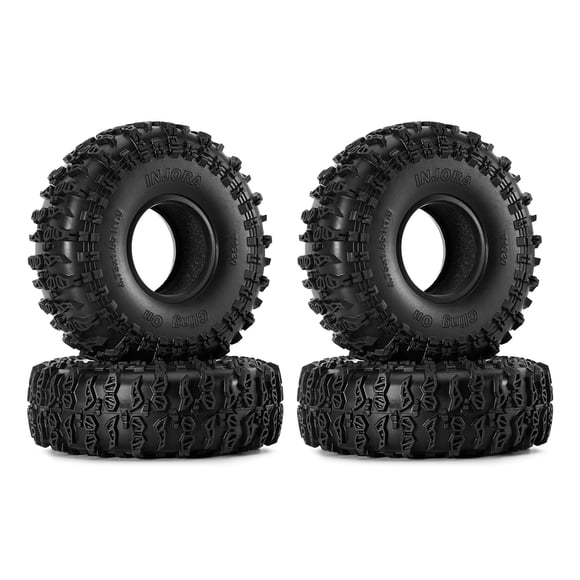 INJORA S5 Pneus Adhérents 1,9 Pouces 120 * 42 mm pour Mise à Niveau de Crawler RC 1/10 (T1920)