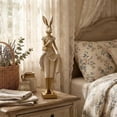thumbnail image 5 of Heirloom Rabbit Figurine, Hand-Painted Resin, Easter Decor, 5 of 6