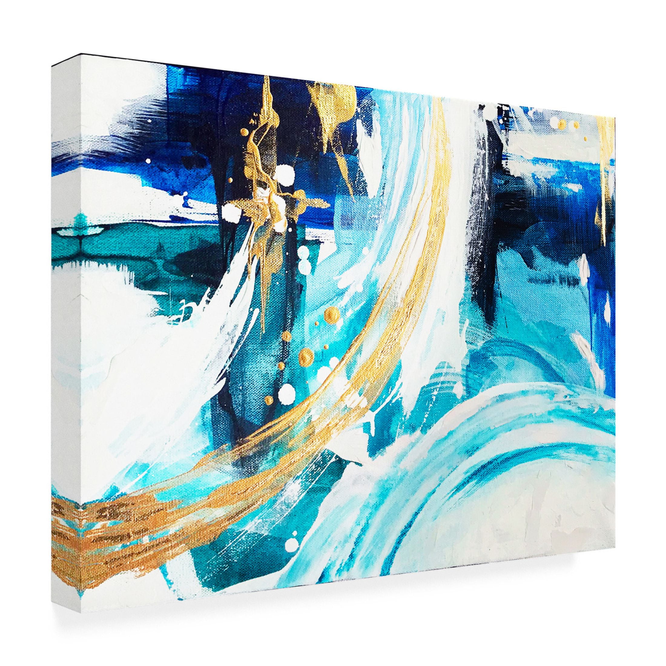 Trademark Fine Art Alyson Storms  Angle Gold B Canvas Wall Art