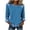 A99 Sky Blue, variant on Xdegoge Women's Long Sleeve Waffle Knit Sweatshirt with Denim Trim Collar and Cuffs Comfortable Pullover for Casual Daily Wear